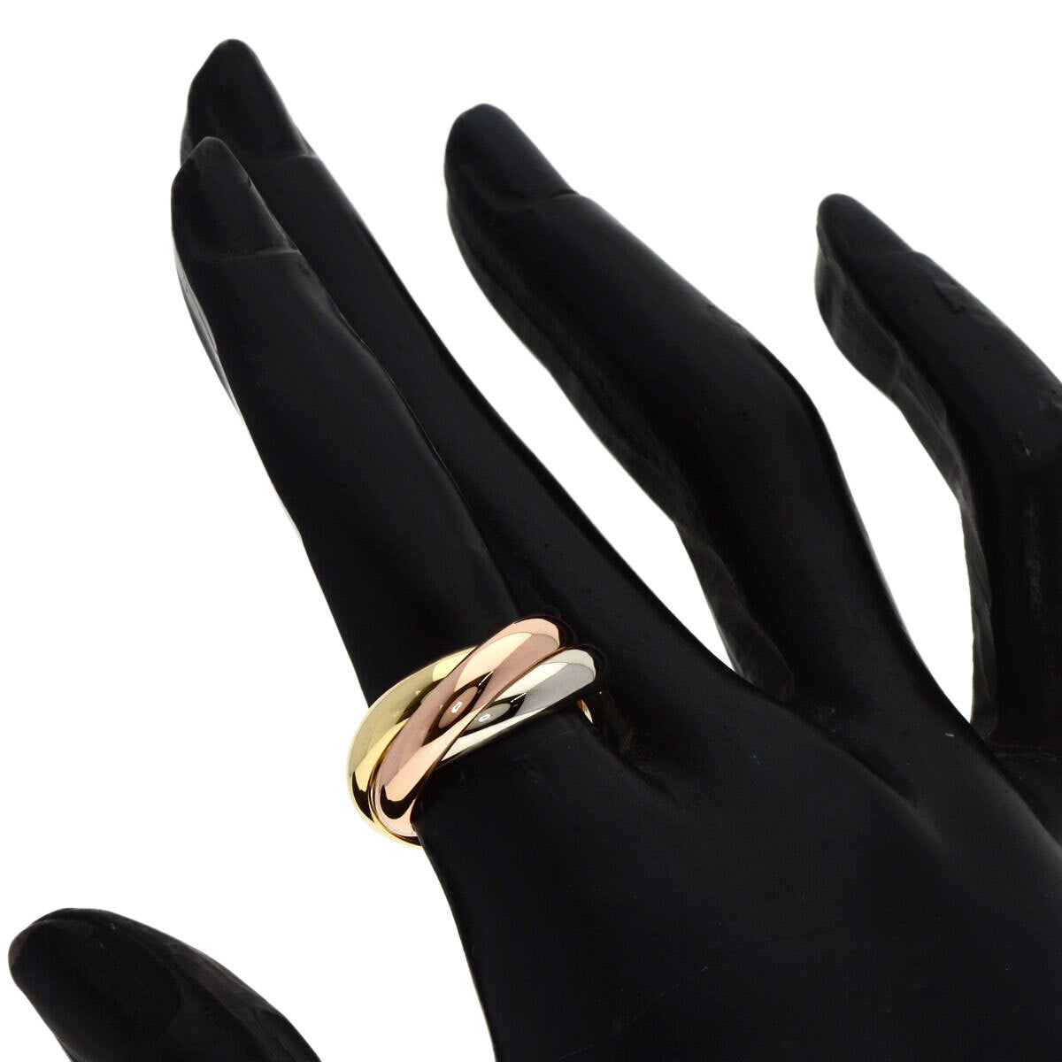 Cartier Ring Trinity Mm #49 K18 Yellow Gold K18