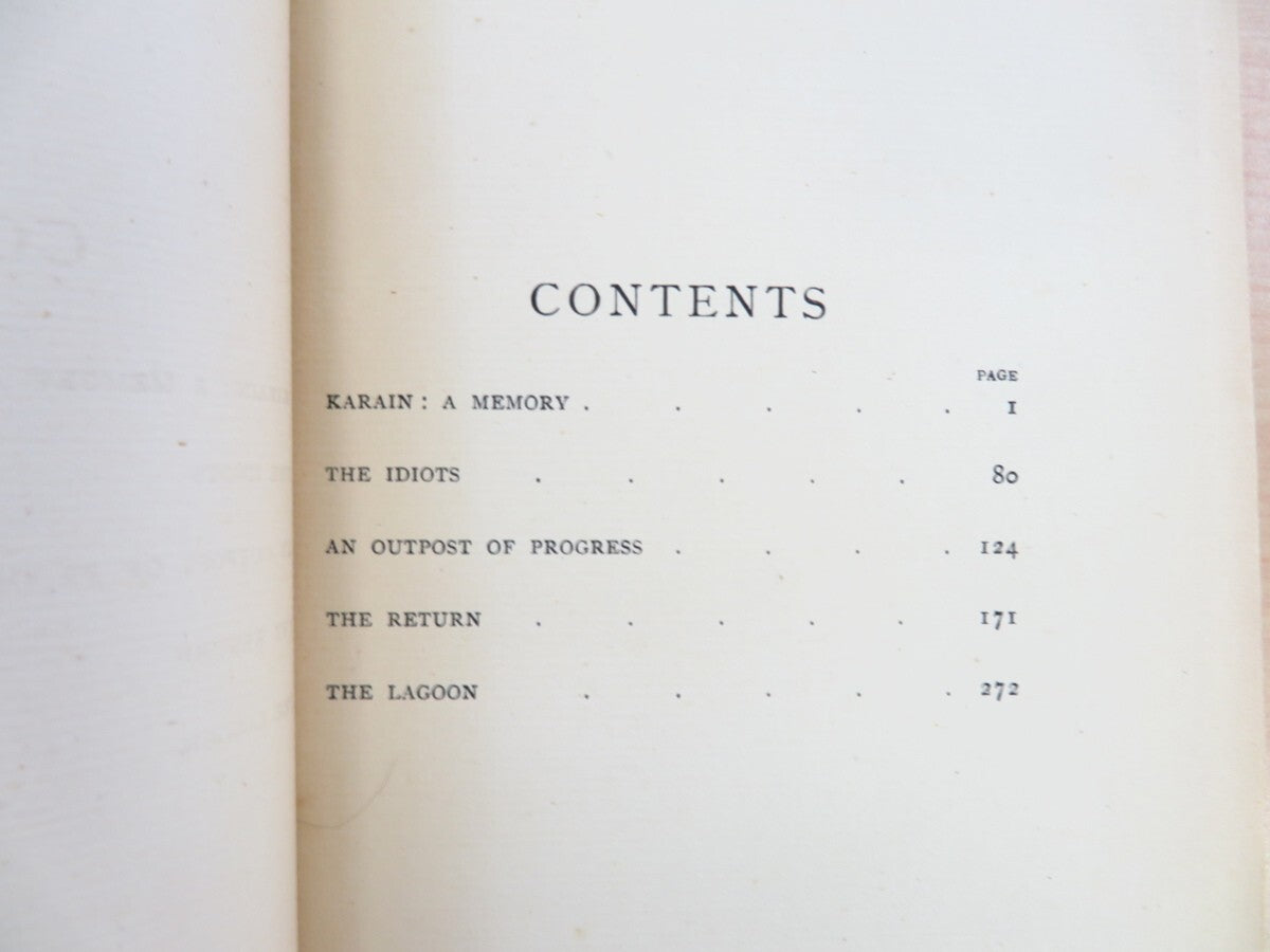 Tales Of Unrest By Joseph Conrad - First Edition