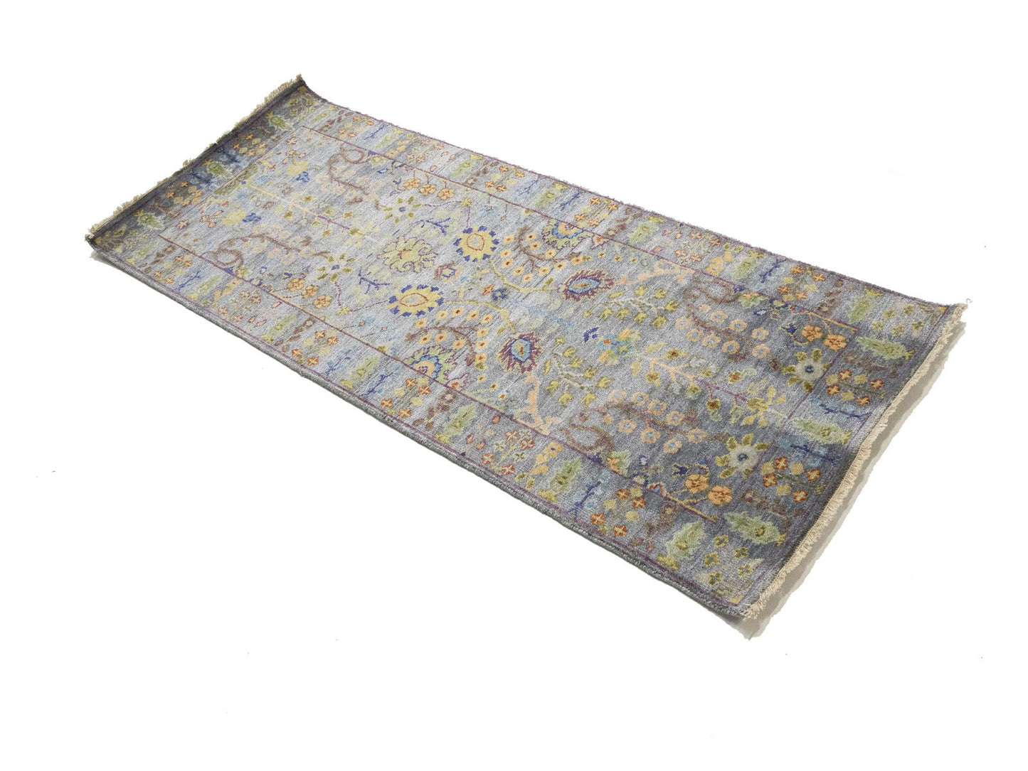 Handmade Tree Of Life Floral Runner Rug Oushak