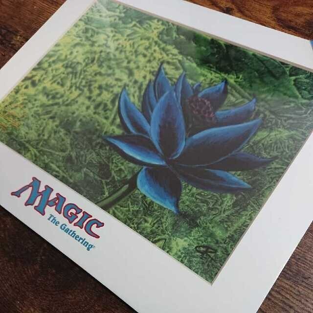 Black Lotus Mtg Christopher Rush Magic The Gathering Coa Le Art Print Chroma-Cel