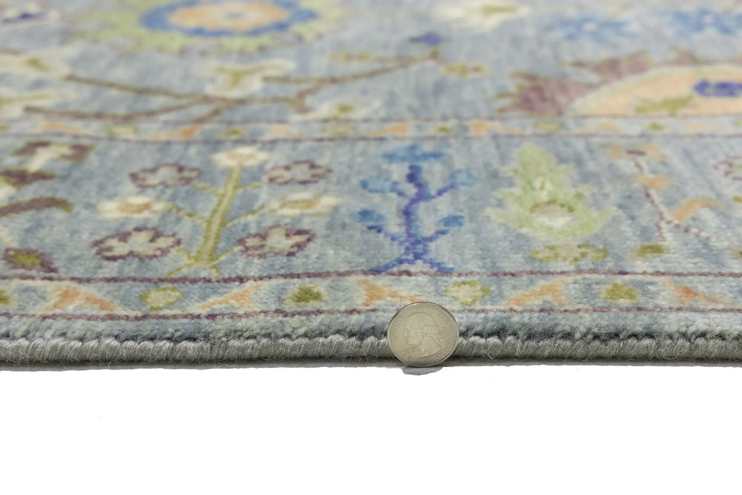 Handmade Tree of Life Oushak Chobi Oriental Rug