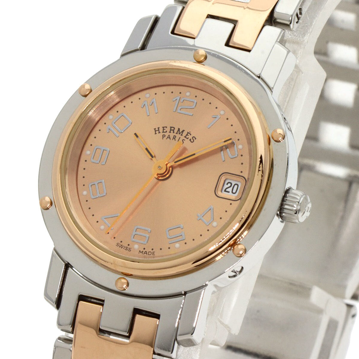 Hermes Clipper New Buckle Watches Cl4.221 Stainless Steel/Ssxpgp Ladies