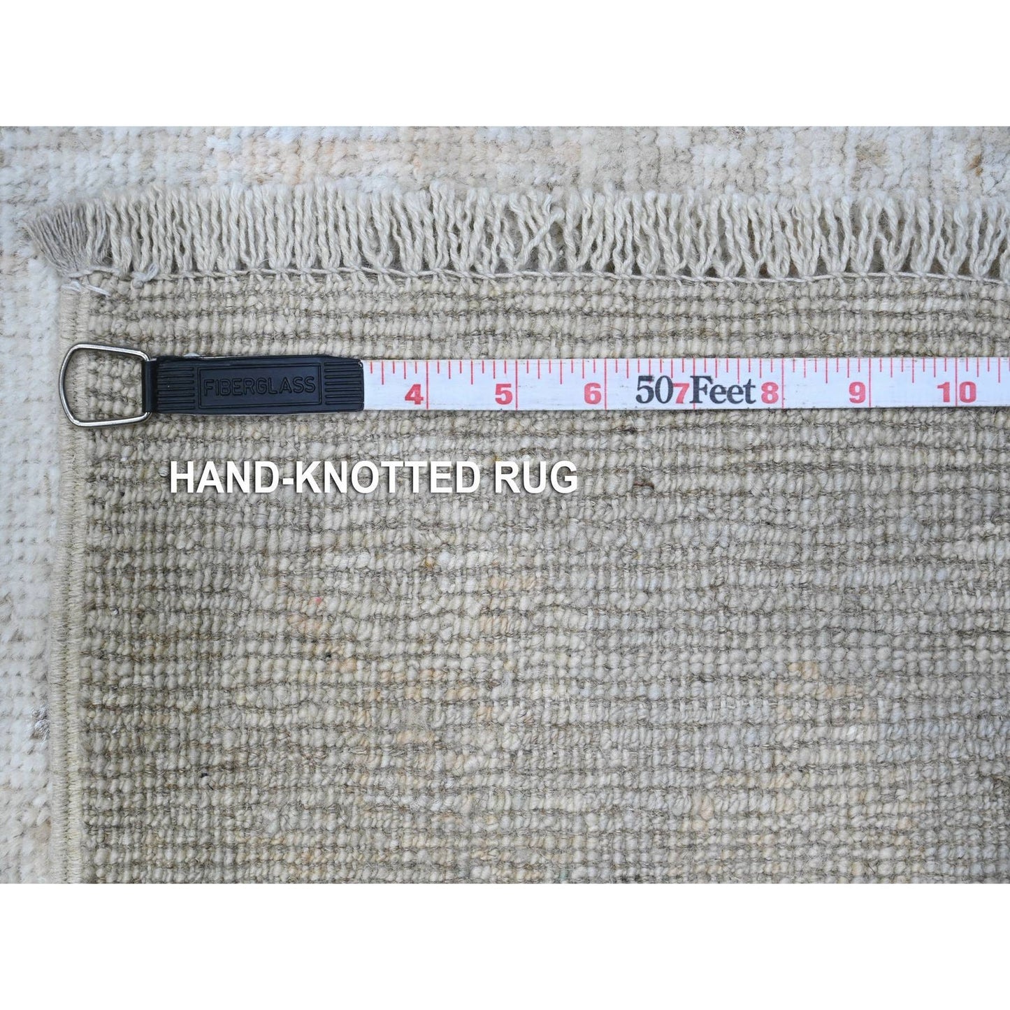 2'8"X15'5" Ice Cube Gray Angora Oushak Oversized Runner Oriental Rug