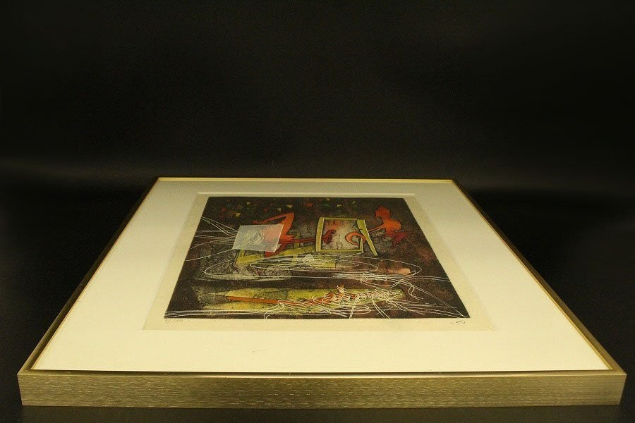 Robert Matta "Season In Hell" Etching 27/100 Signed Modern Surrealist Abstract