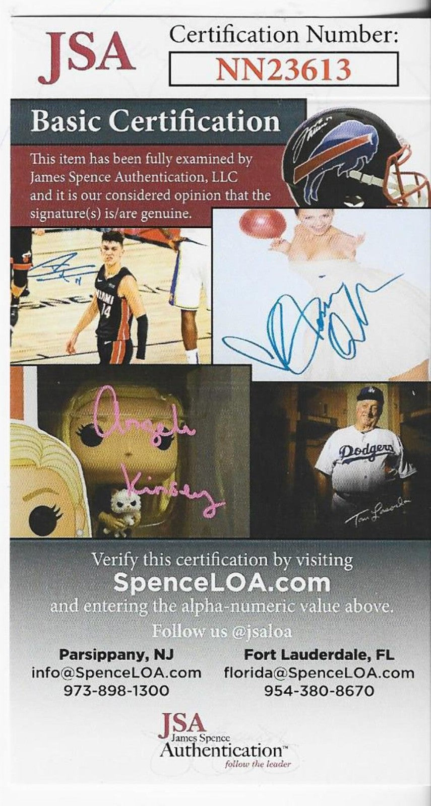 Sammy Baugh Autographed 3 By 5 (Jsa)