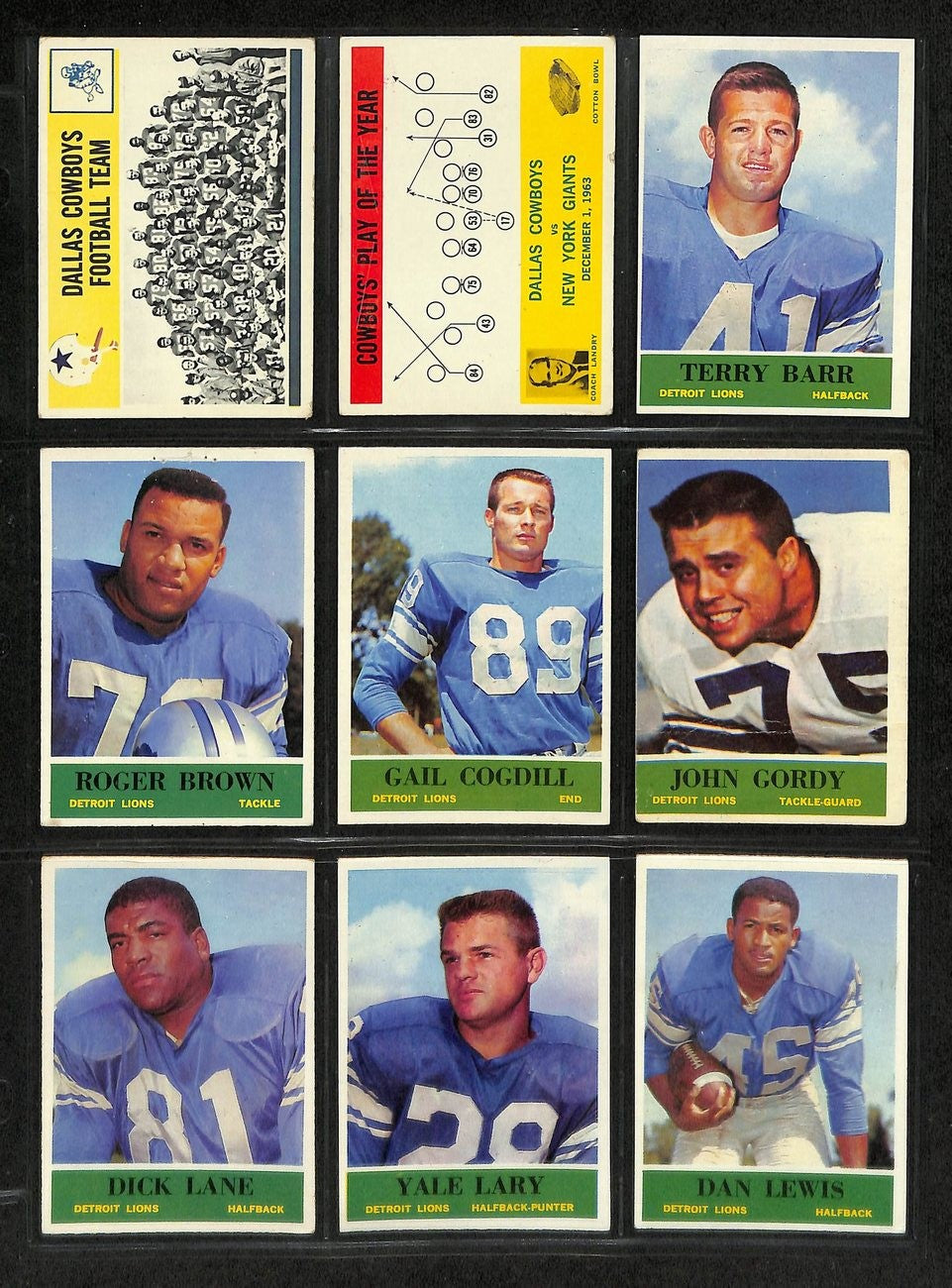 1964 Philadelphia Football Card Complete Set