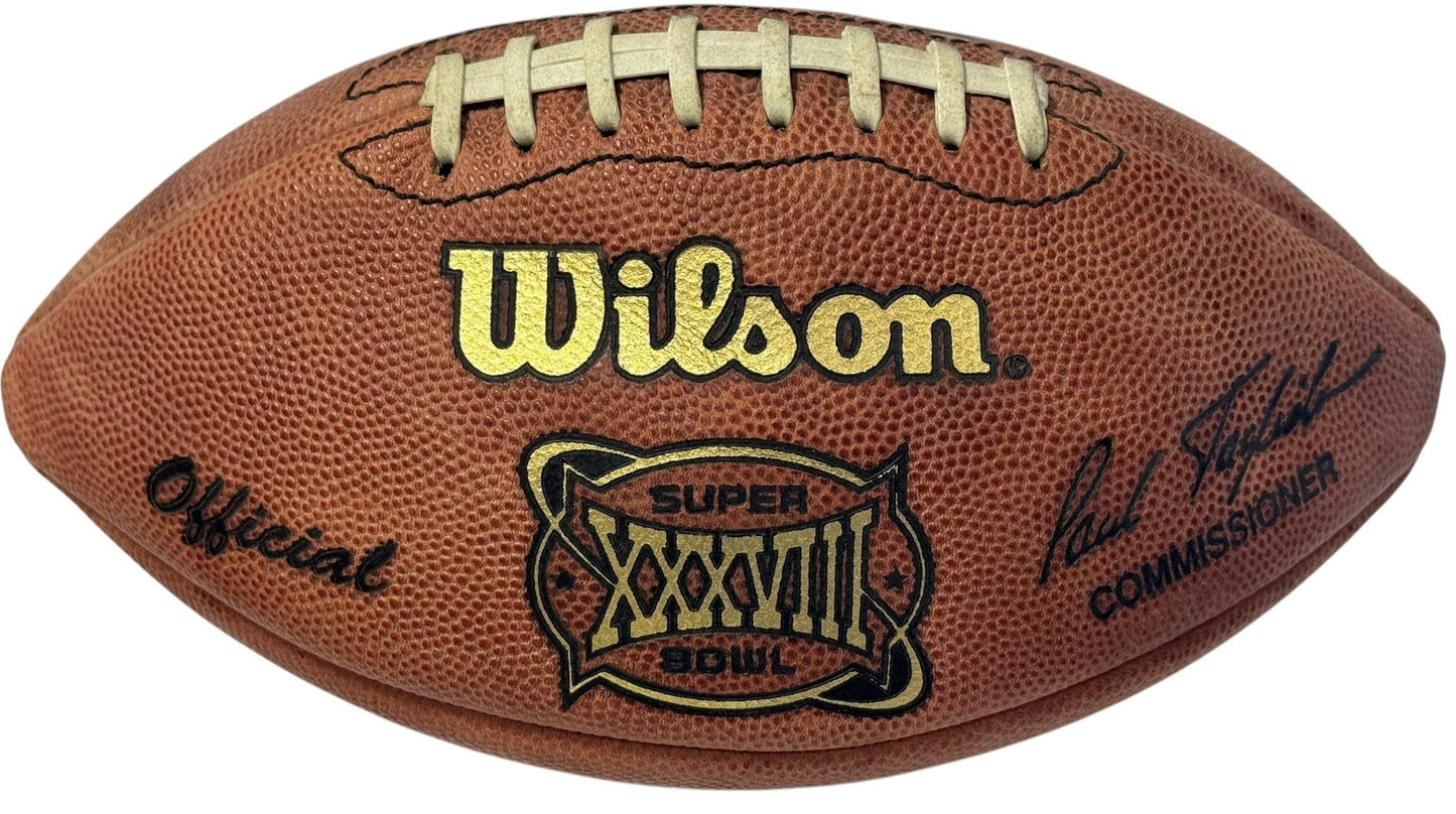 Tom Brady Autographed Official Wilson Super Bowl Xxxviii Nfl Football (Jsa)