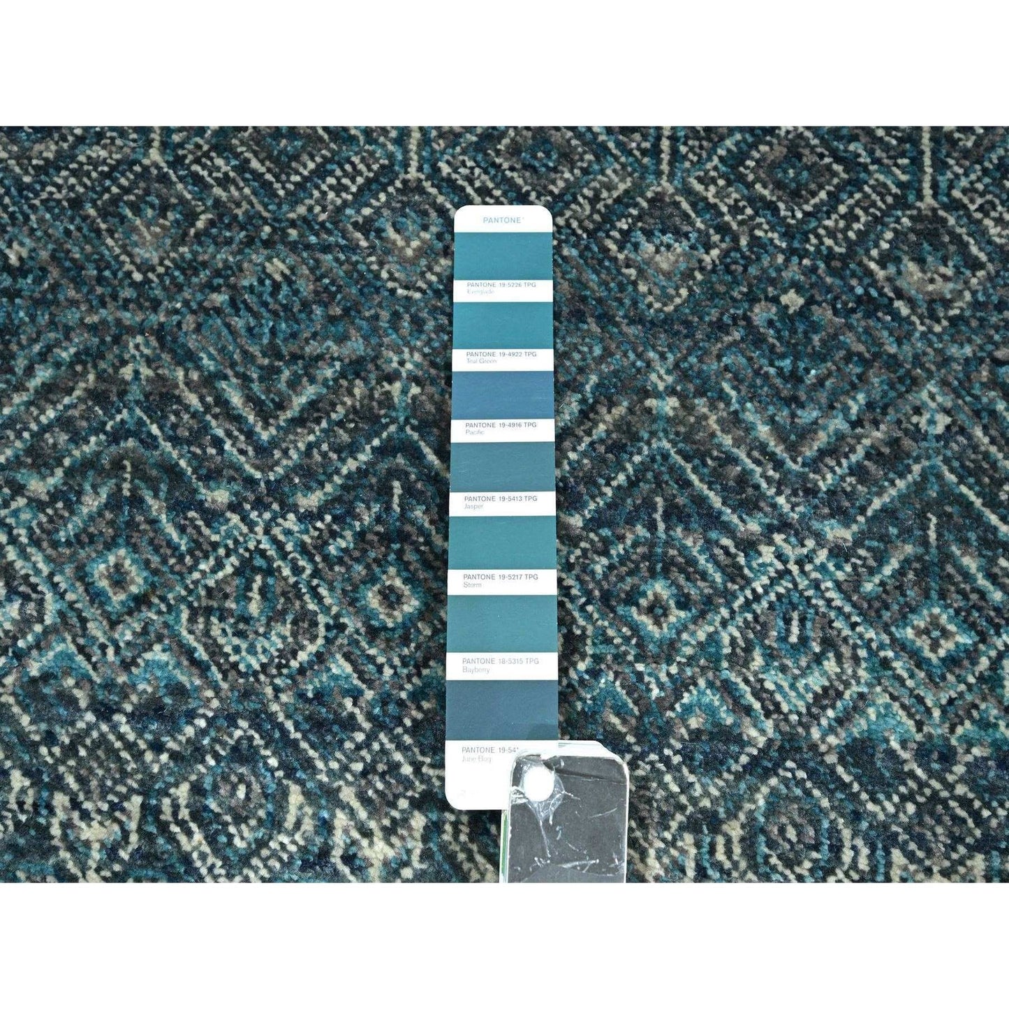 2'5"X7'7" Blue Kohinoor Herat Pattern Soft Wool Hand Knotted Runner Rug