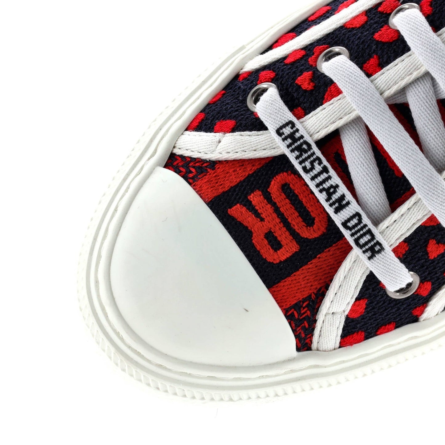 Christian Dior Women'S Walk'N'Dior Sneakers Embroidered Canvas