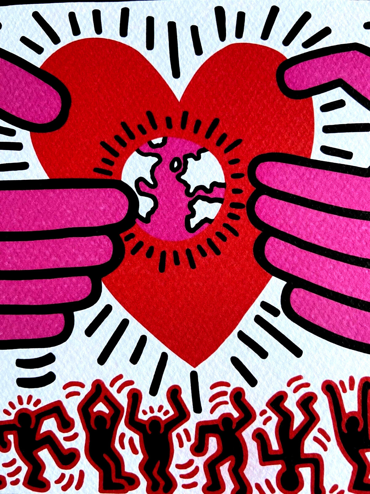 Keith Haring Lithograph Coa
