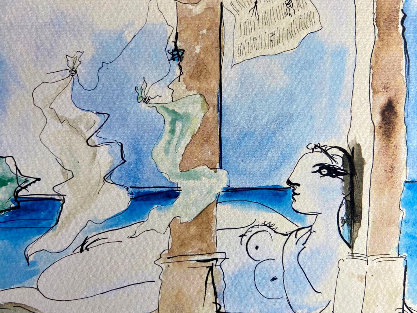 Pablo Picasso Lithograph Coa Signed Numbered A