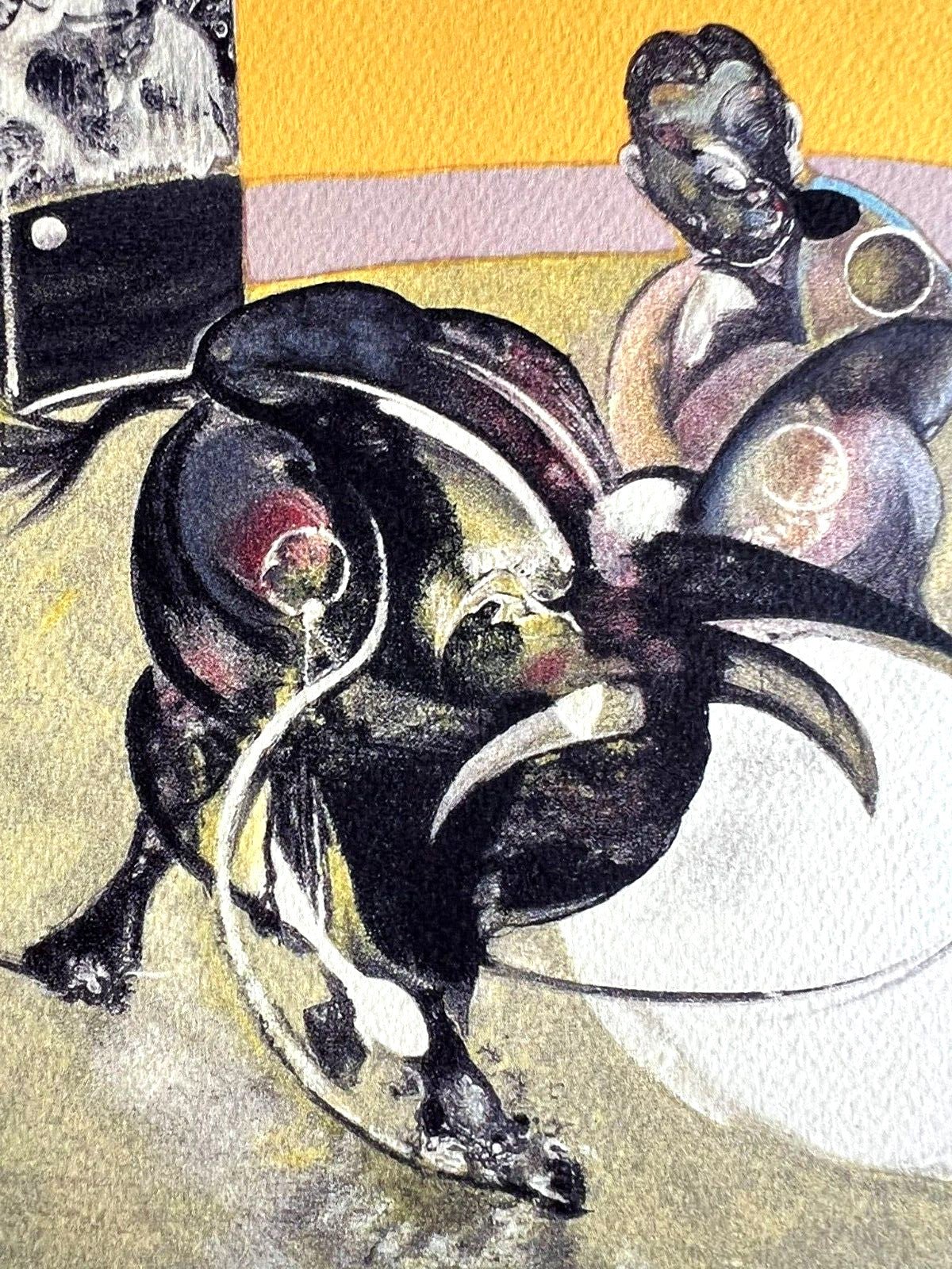 Francis Bacon Lithograph Coa Signed In Pen Numbered In Pencil Certified