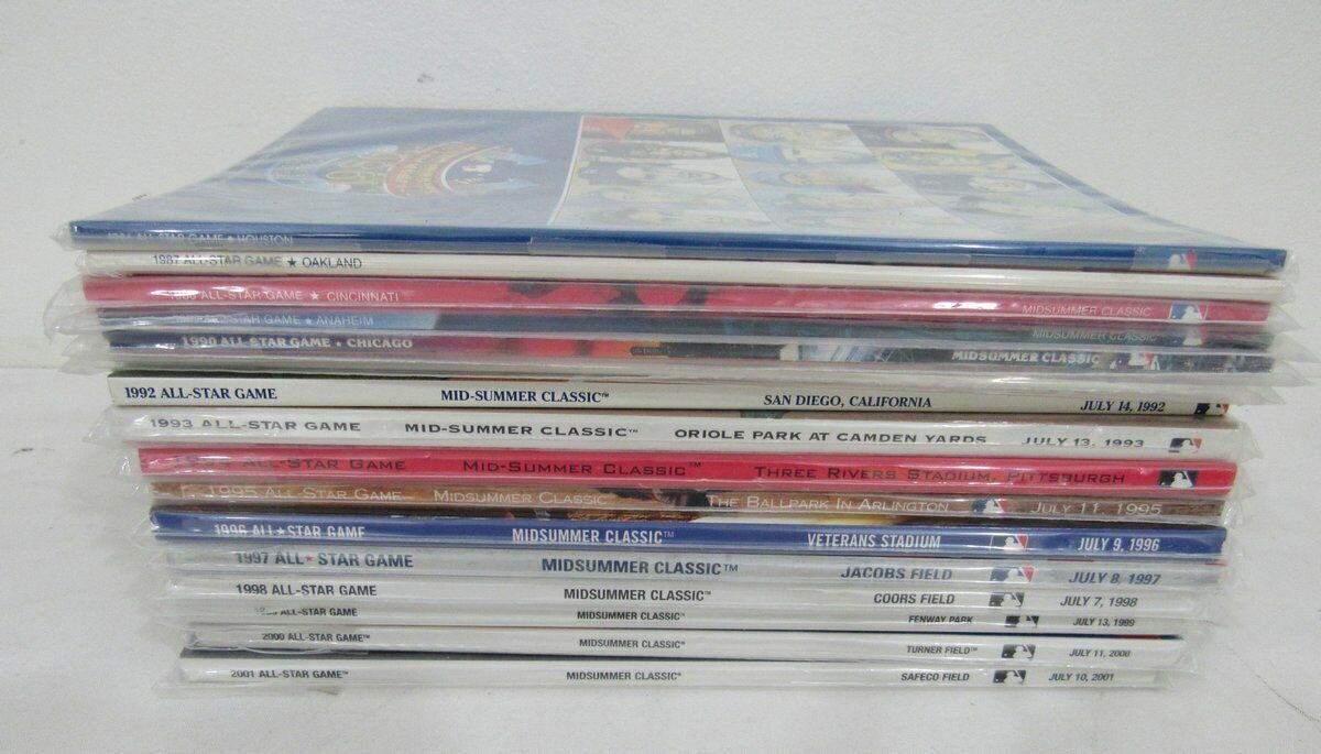 1974-2013 Mlb All Star Game Program Run All 40