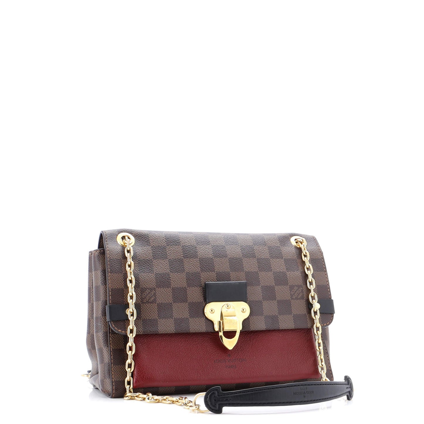 Louis Vuitton Vavin Handbag Damier With Leather Pm