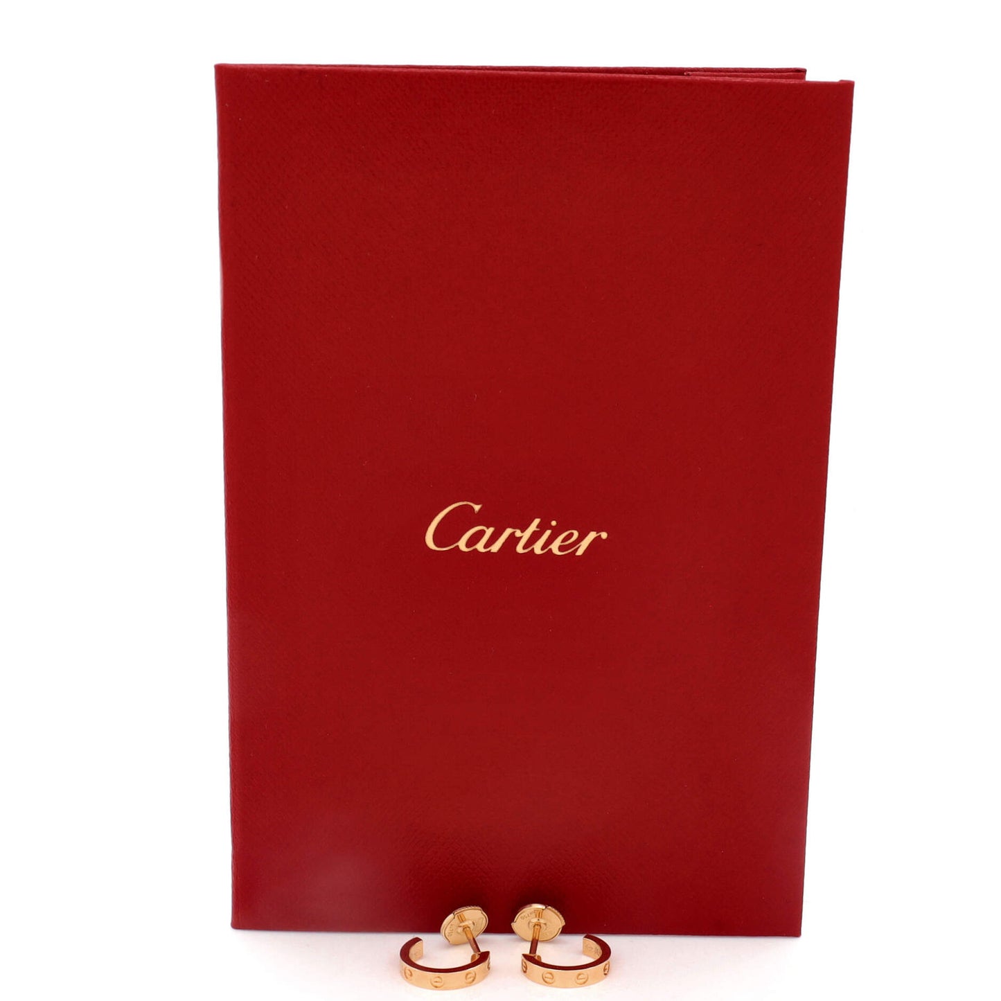 Cartier Love Hoop Earrings 18K Yellow Gold Small