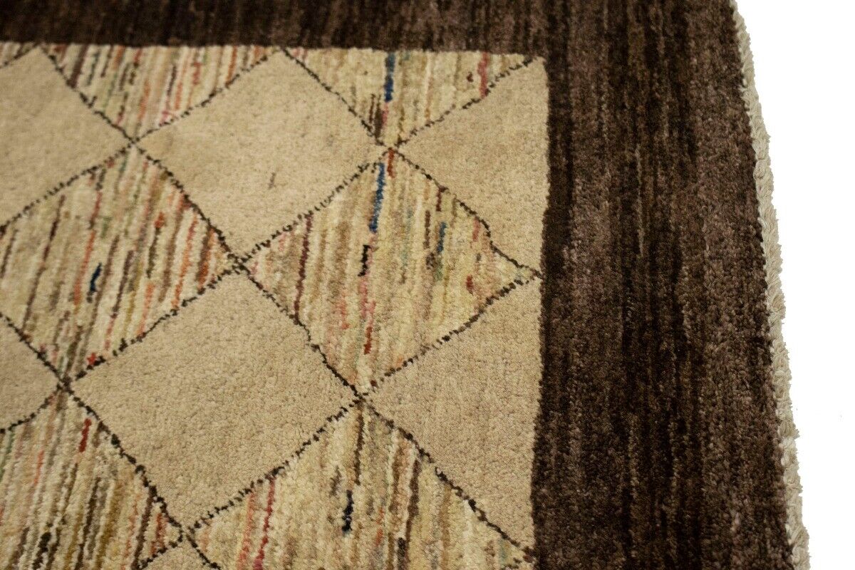 Handmade Gabbeh Chobi Oriental Rug Modern Tribal