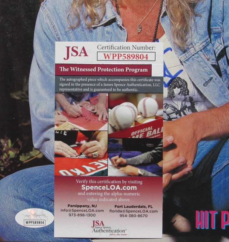 Joe Elliot Autographed Magazine 8X10 Photo Def