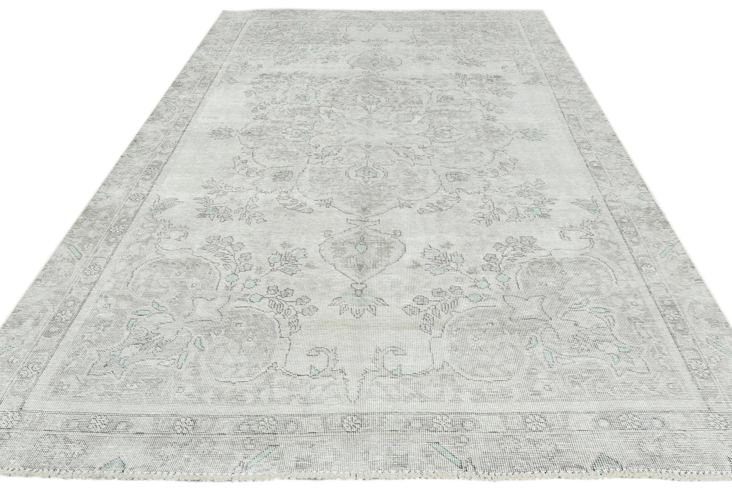 Antique Hand-Knotted Distressed Oriental Rug