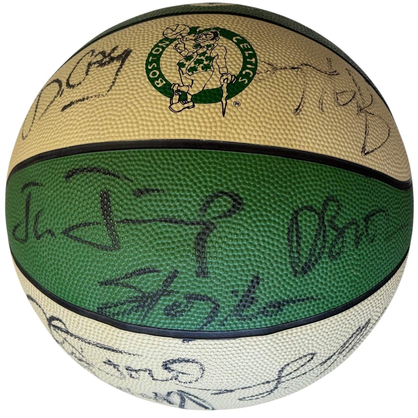 1990-91 Boston Celtics Team Signed Spalding Basketball (Jsa)