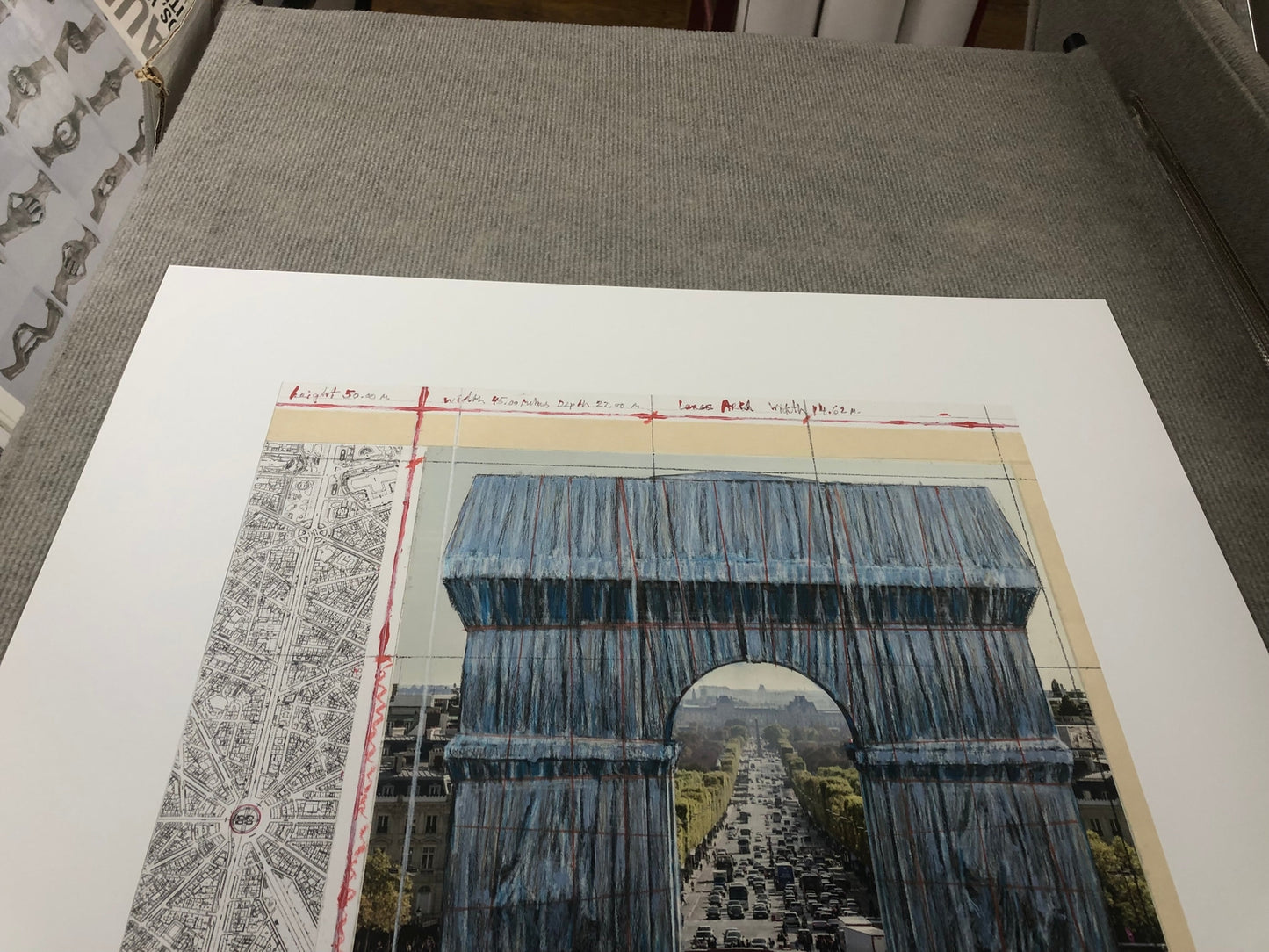 Javacheff Christo L'Arc De Triomphe, Wrapped Project For Paris Iii "