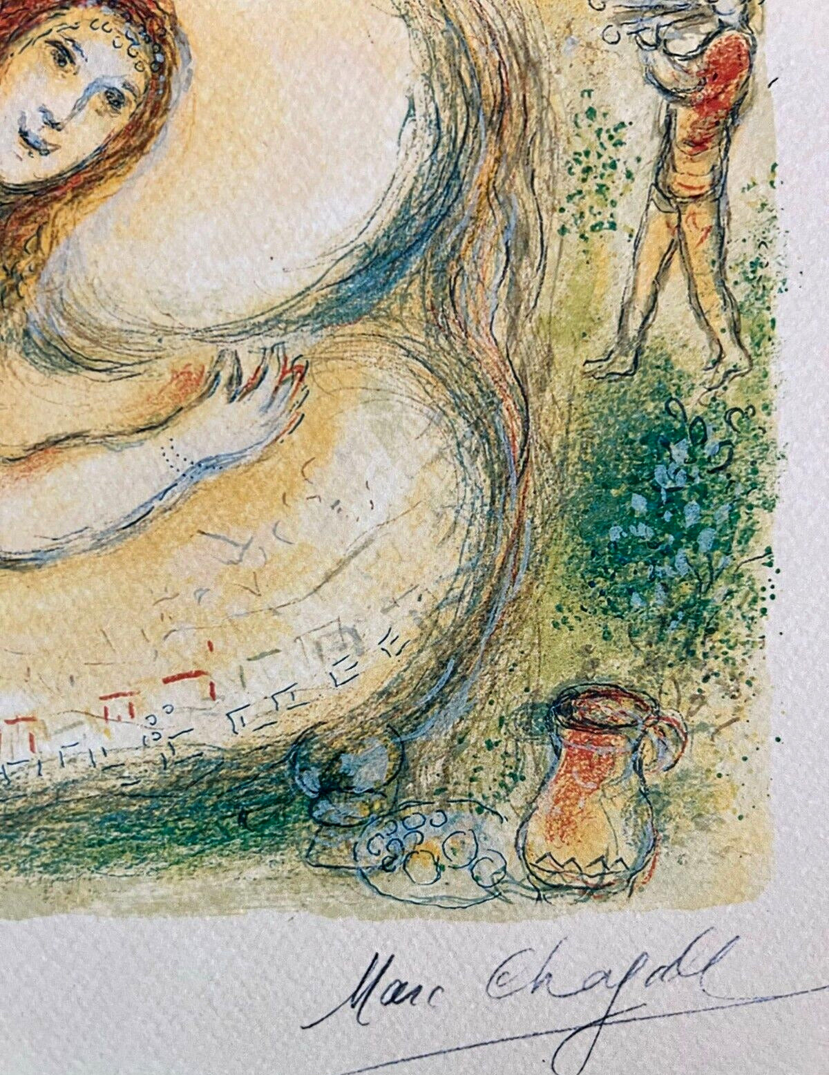 Marc Chagall Lithograph Handmade