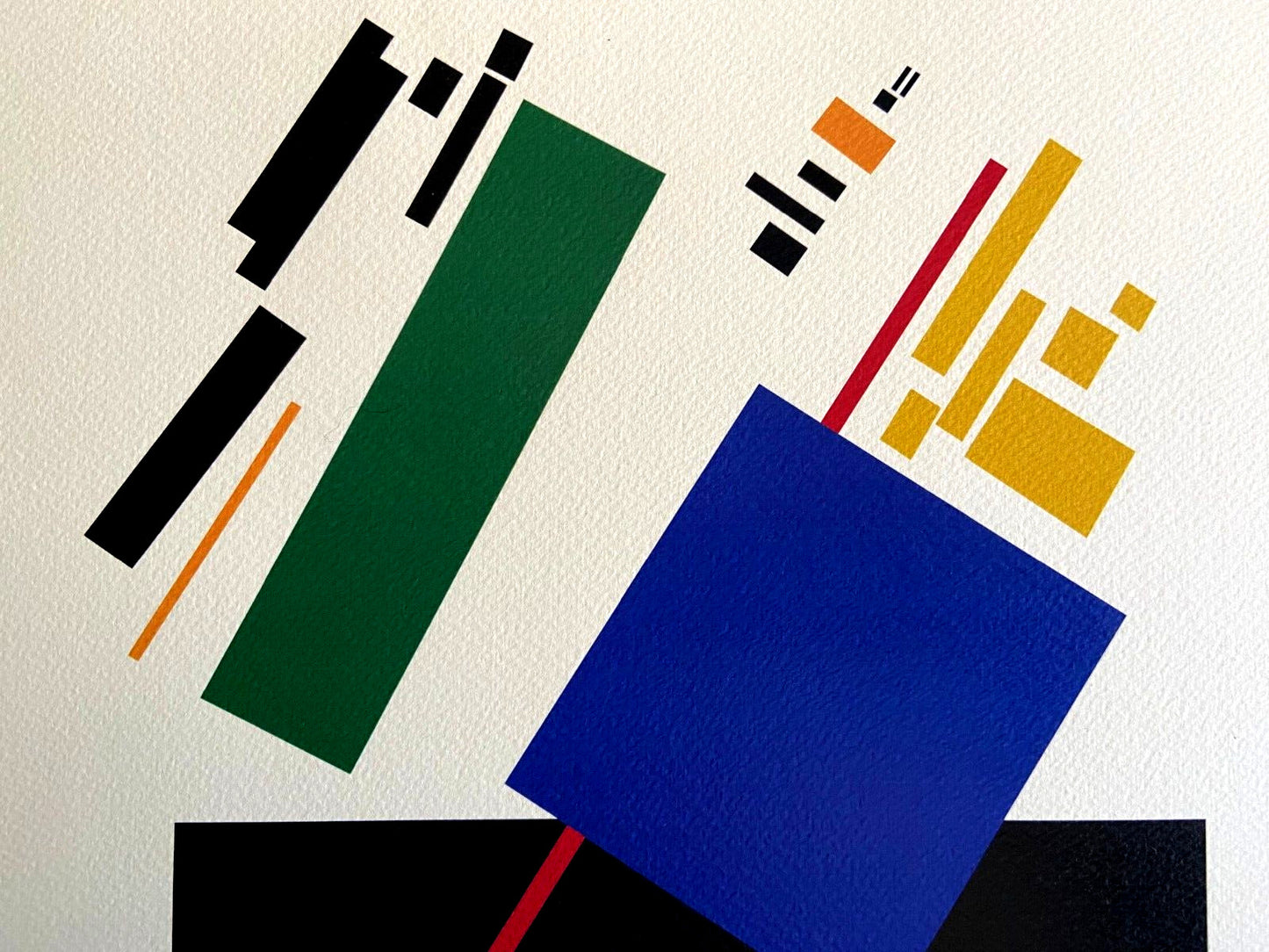Kazimir Malevich Lithograph Coa (Josef Albers Piet Mondrian)