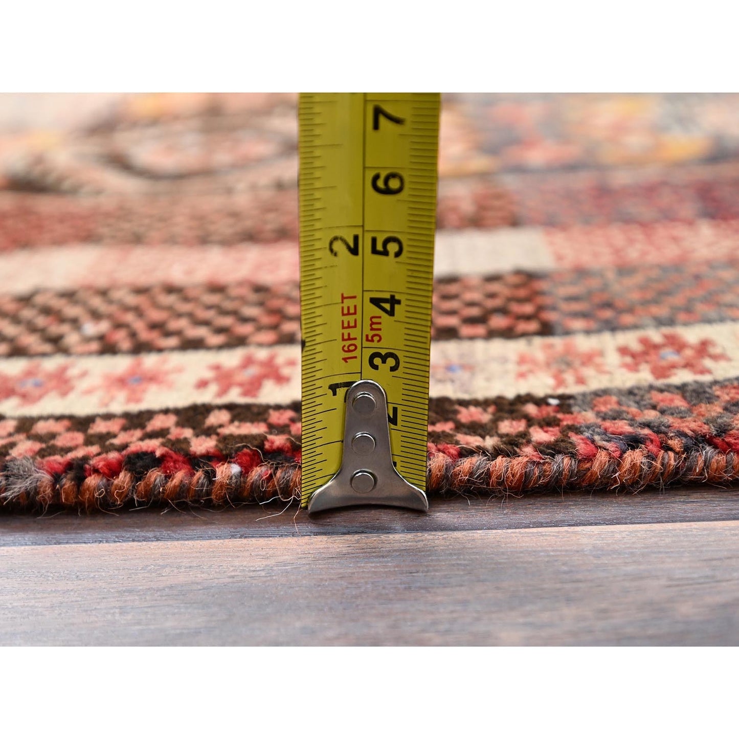 3'3"X6'6" Brown Old Zoroastrian Balooch Clean Pure Wool Hand Knotted Rug