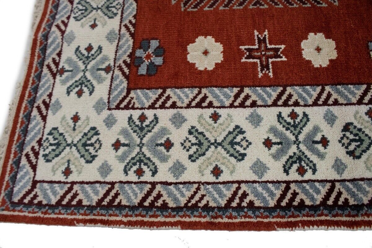 Handmade Kazak Oriental Rug Vintage Style