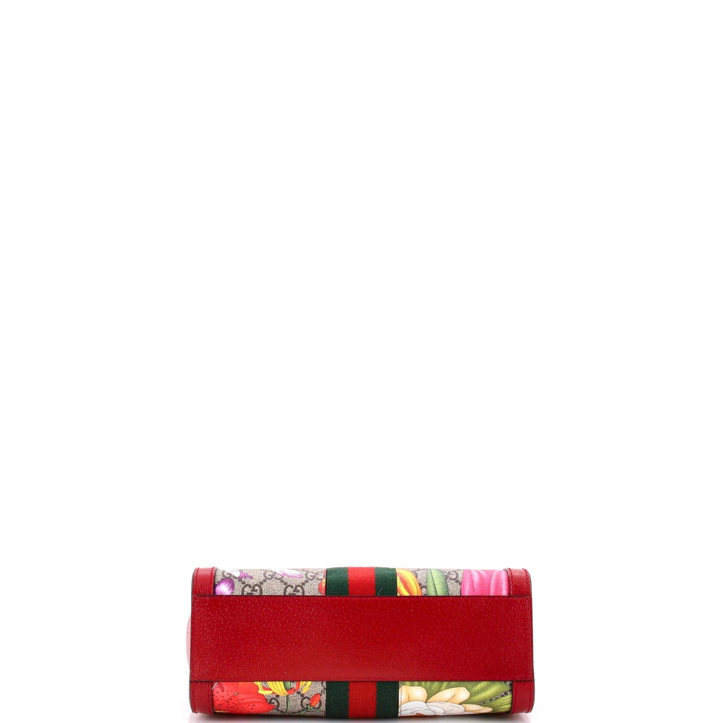 Gucci Ophidia Top Handle Tote Flora Gg Coated Canvas Small
