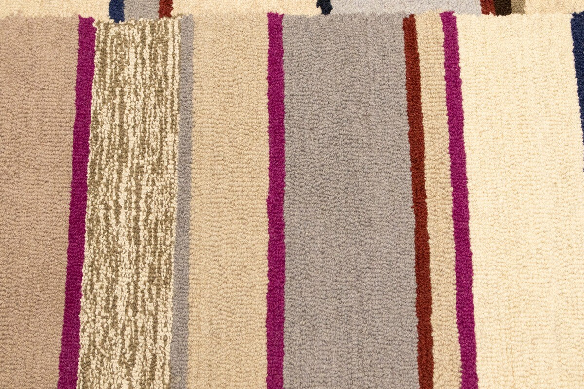 5X8 Ft Modern Hand-Tufted Rug Multicolored