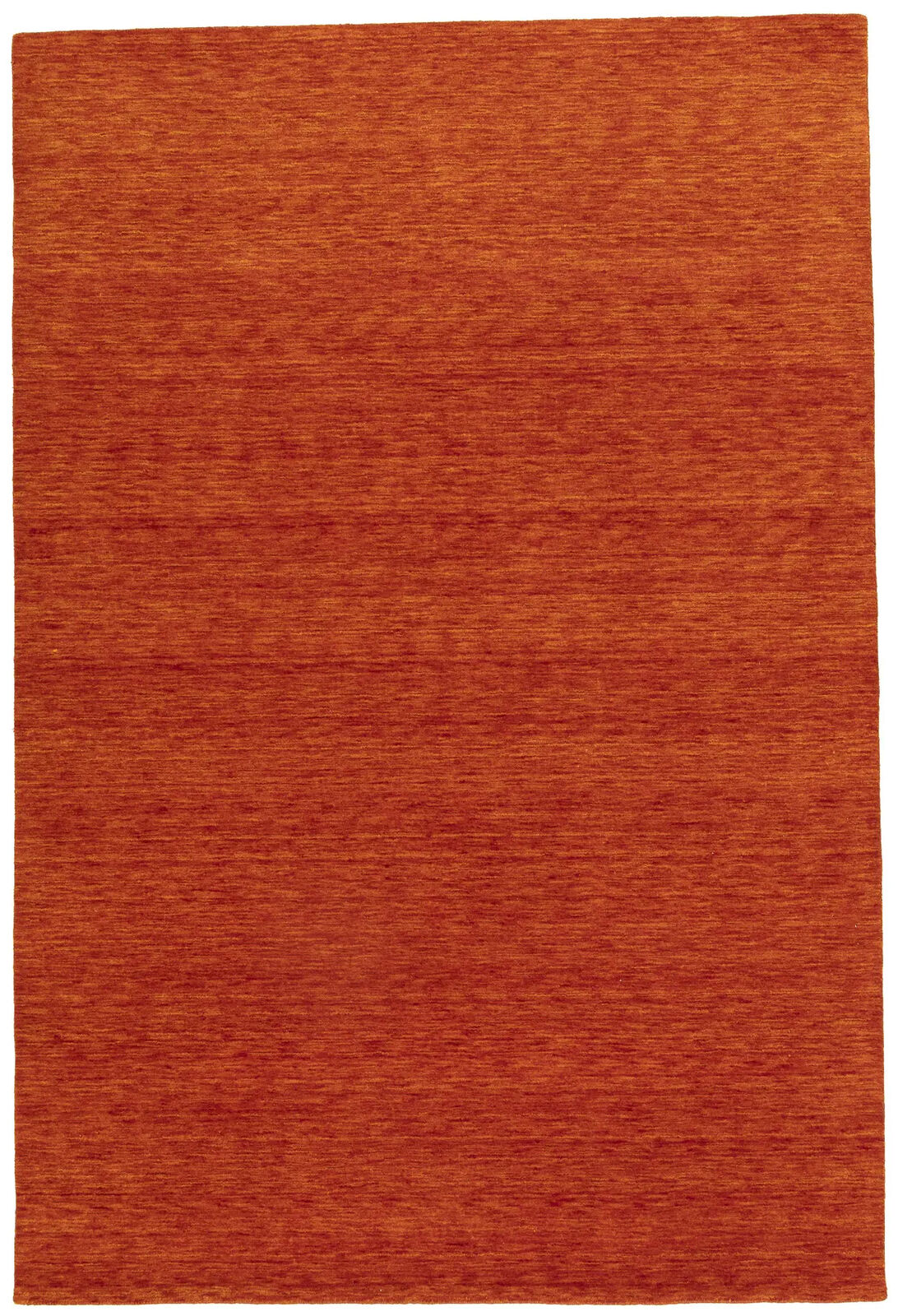 Orange Red Solid Design Hand-Loomed 6X9 Gabbeh
