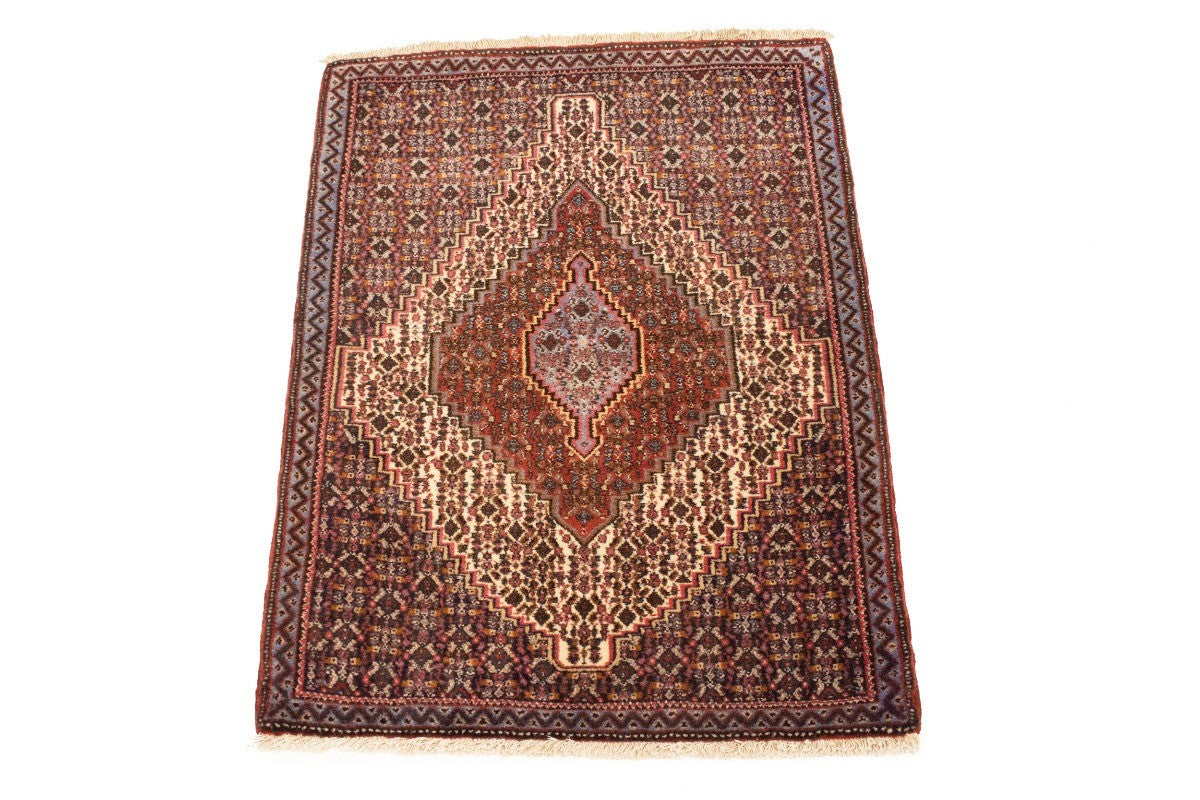 Vintage Tribal Oriental Rug Geometric Design