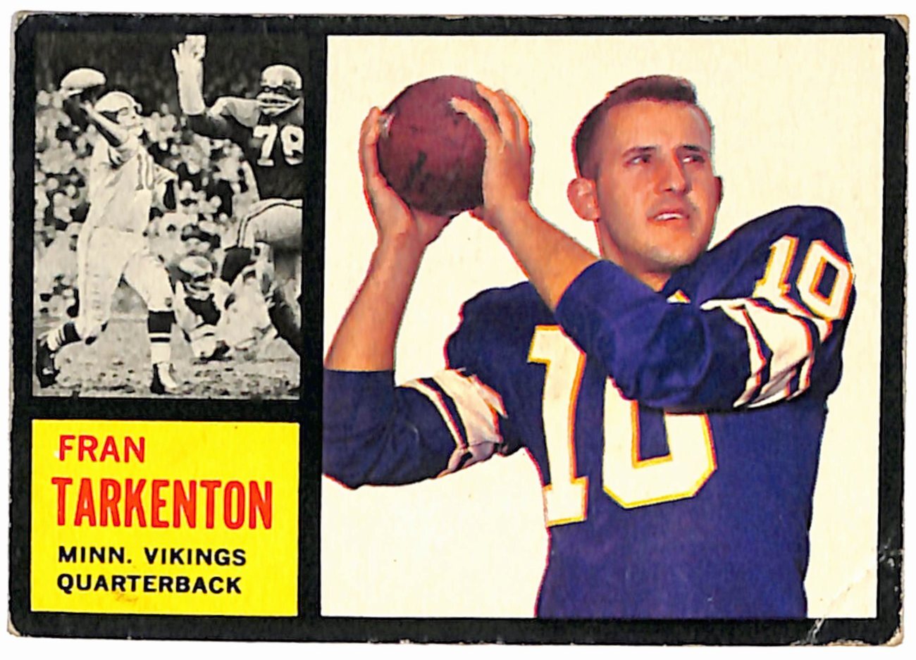 1962 Topps Football Vikings Complete Team Set