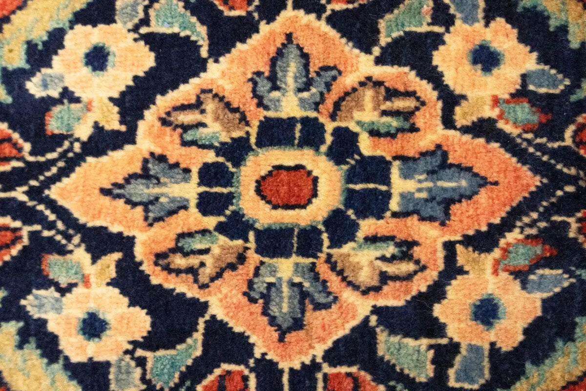 Vintage Oriental Runner Rug Tribal Floral Design