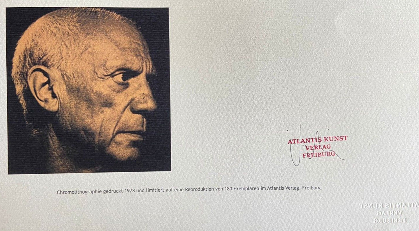 Pablo Picasso Lithograph Coa Signed Numbered In