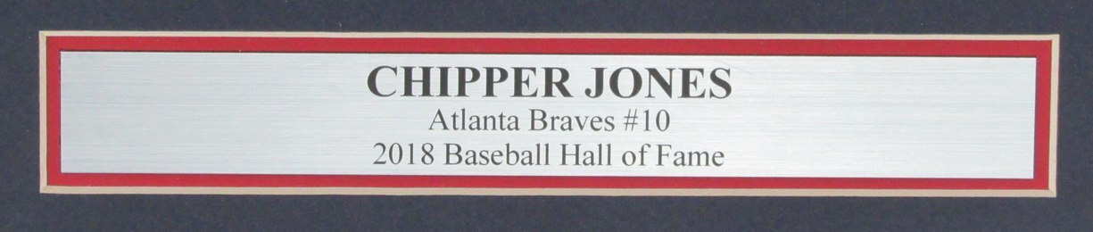 Chipper Jones Hof Autographed 11X14 Photo Atlanta