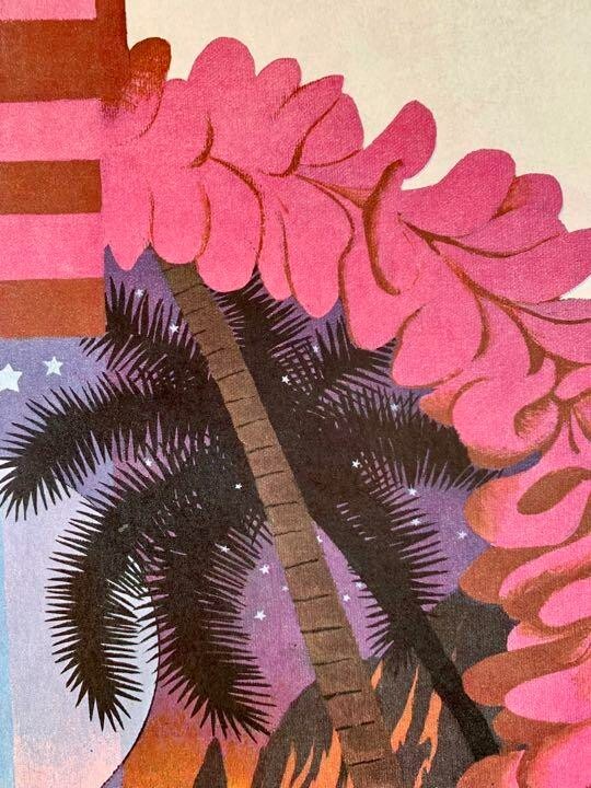 Trans World Airlines David Klein Original Vintage Travel Poster "Fly Twa Hawaii"