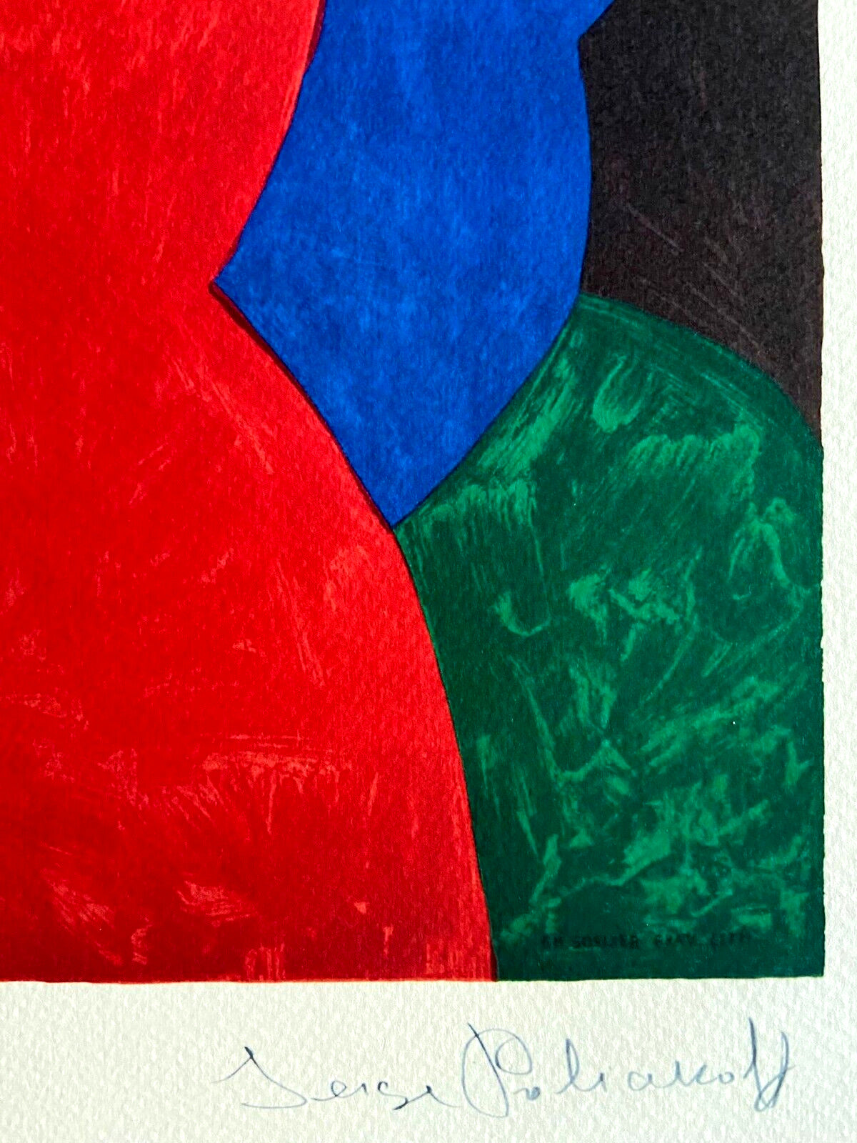 Serge Poliakoff Lithograph Moma Coa Signed Op