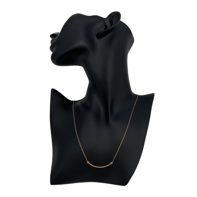 Tiffany & Co. T Smile Small Necklace K18Pg