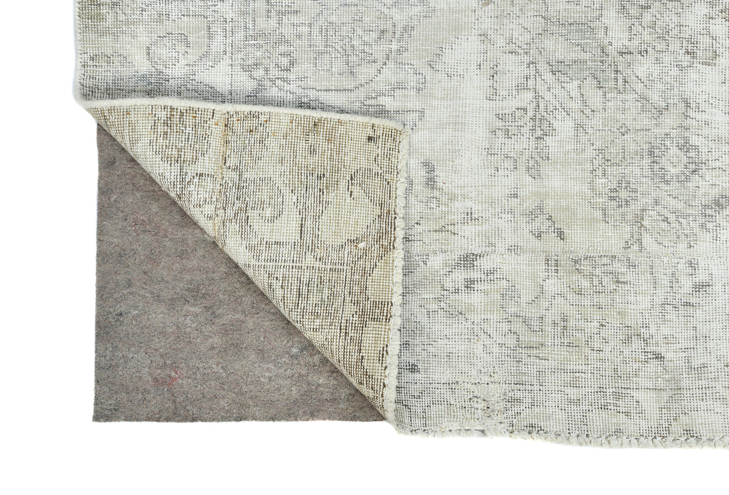 Hand-Knotted Antique Oriental Rug Floral Design