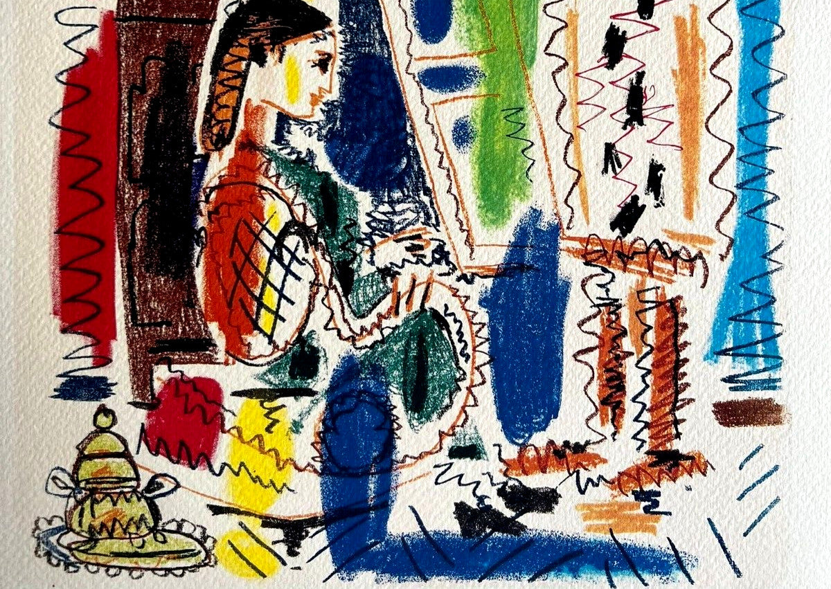 Pablo Picasso Lithograph Coa Signed Numbered And