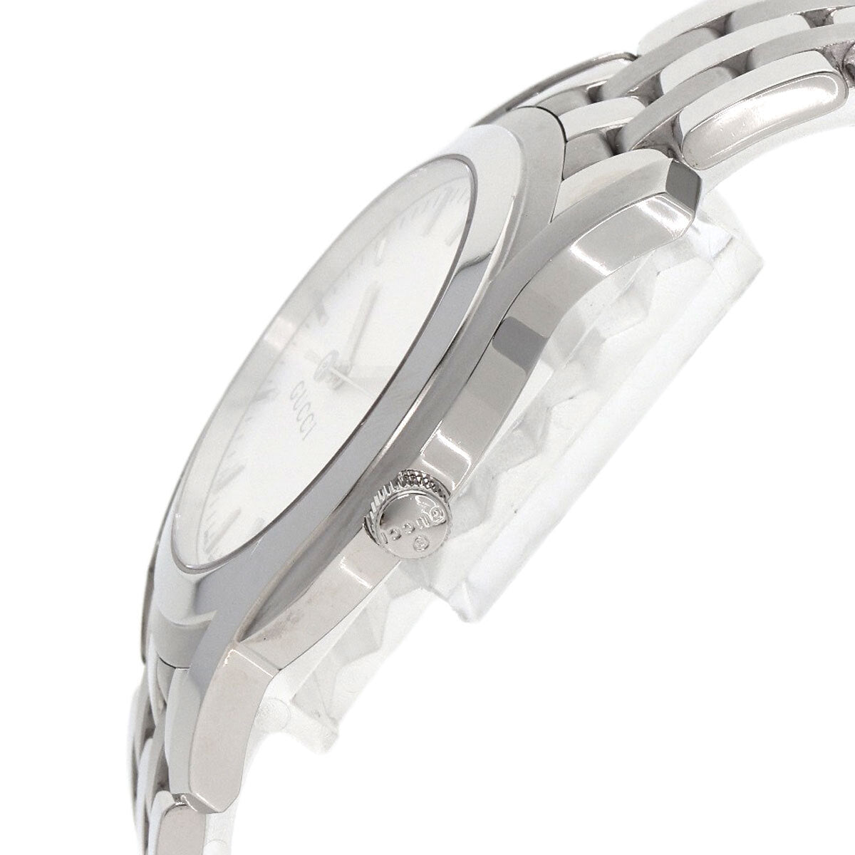 Gucci Round Face Watches 5500Xl Stainless Steel/Stainless Steel Mens