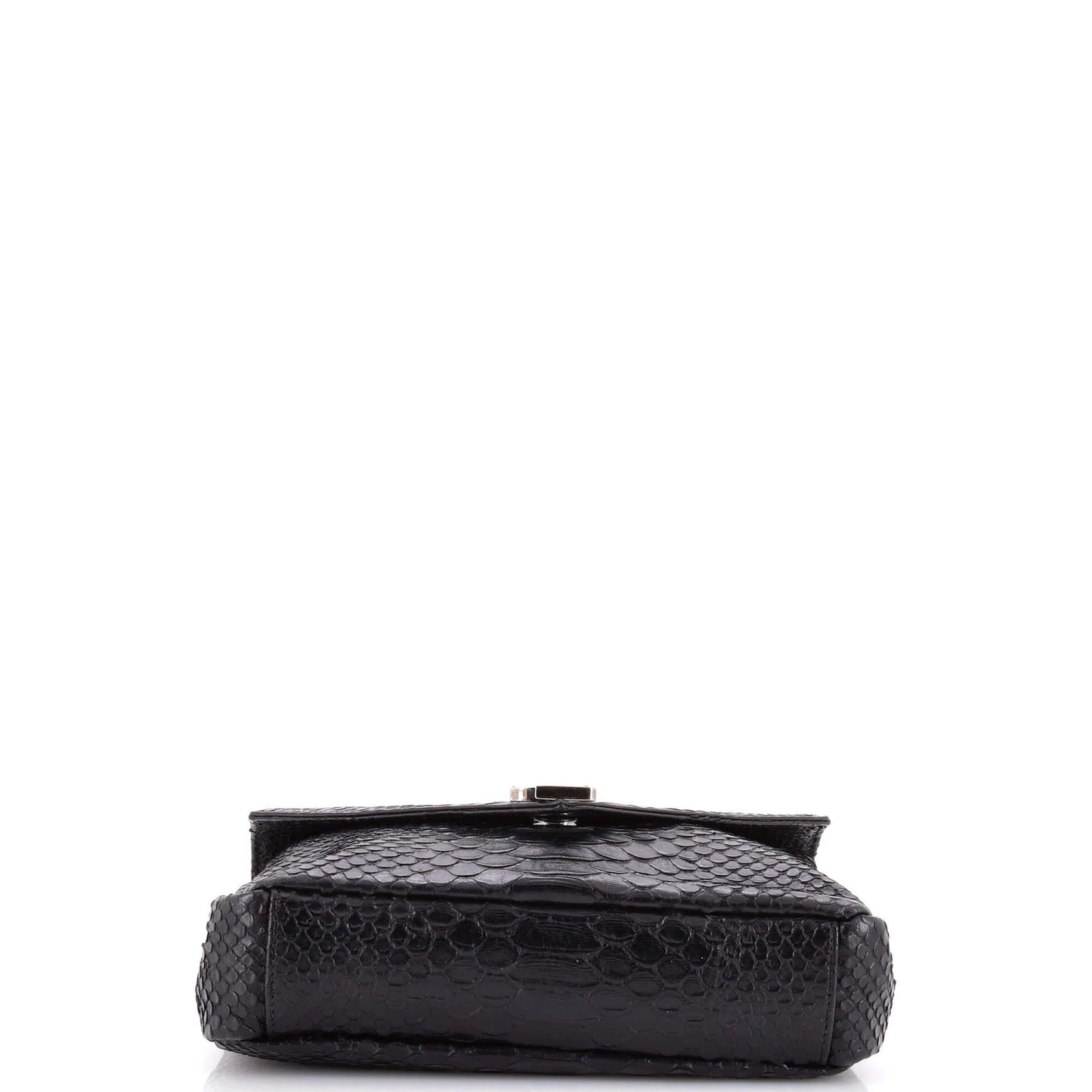 Saint Laurent Classic Monogram College Bag Python Embossed Leather Medium