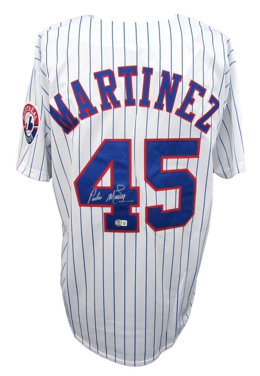Pedro Martinez Hof Autographed White Majestic