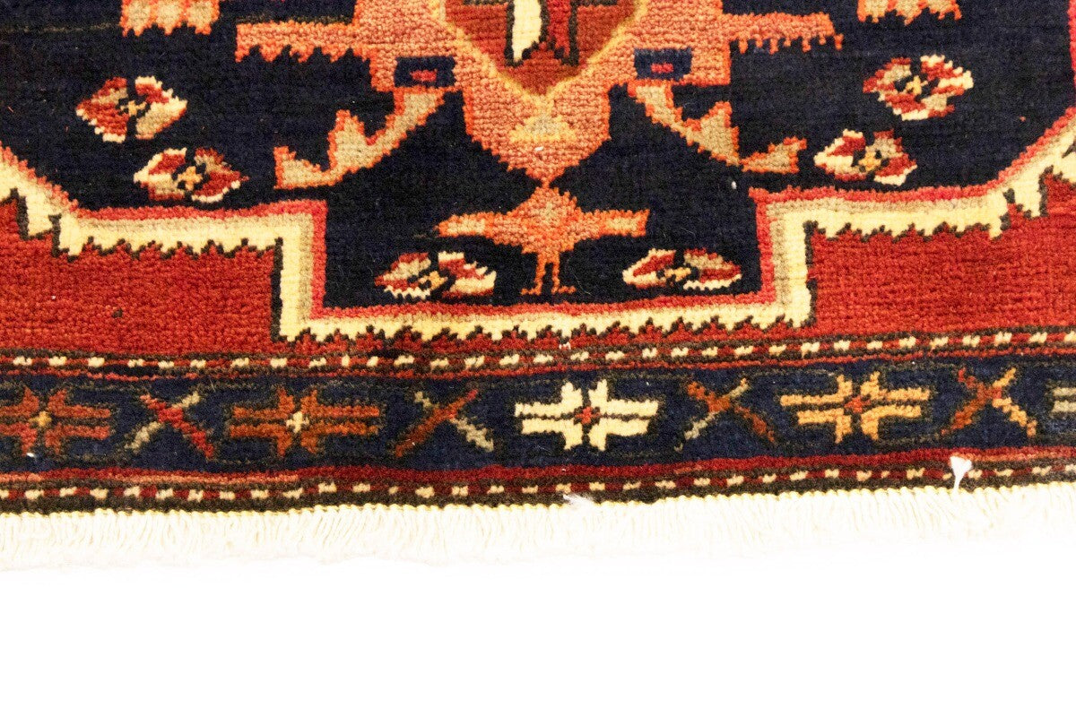 Handmade Vintage Tribal Geometric Oriental Rug