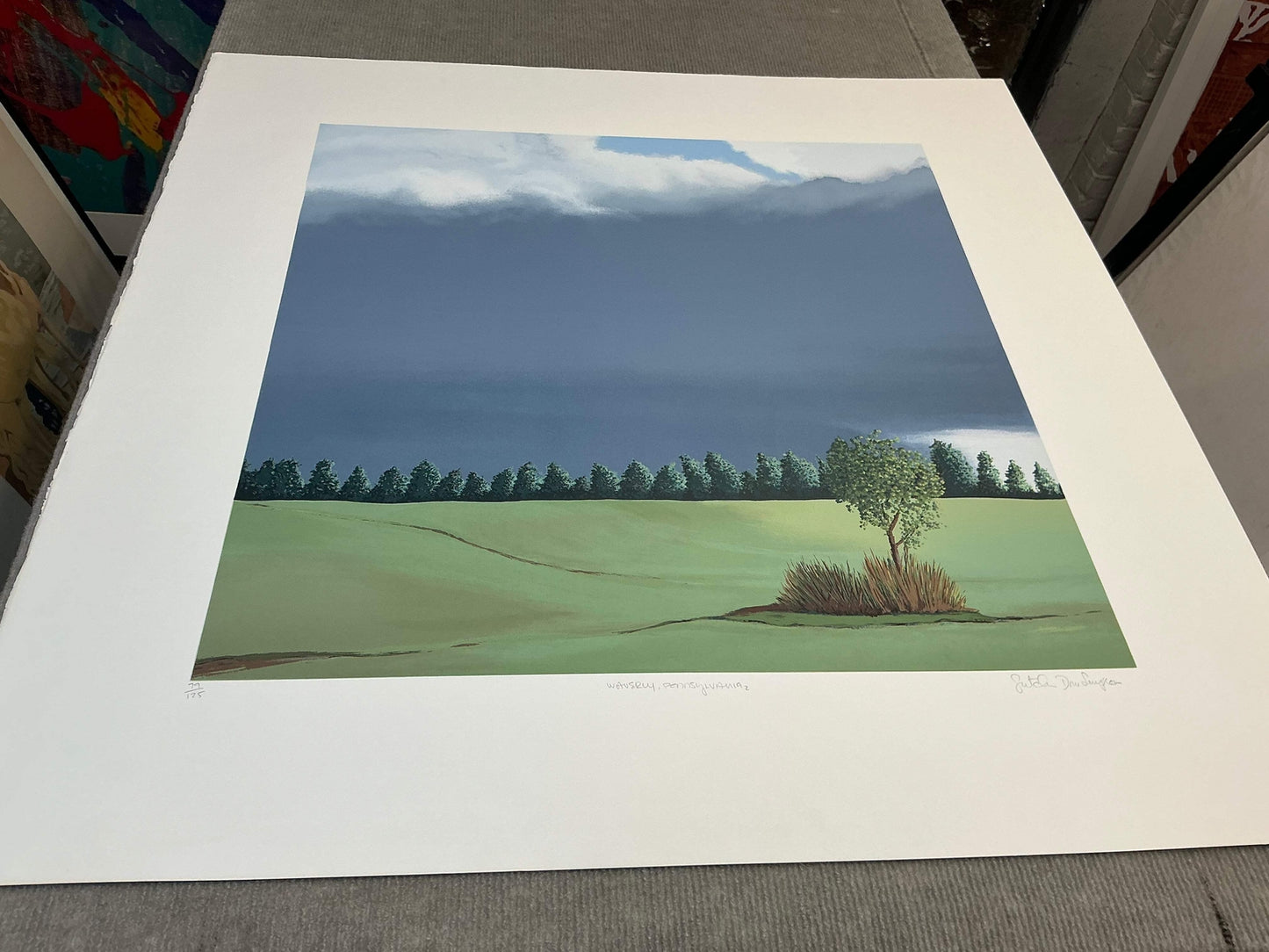 Gretchen Dow Simpson Waverly, Pennsylvania Signed " Serigraph