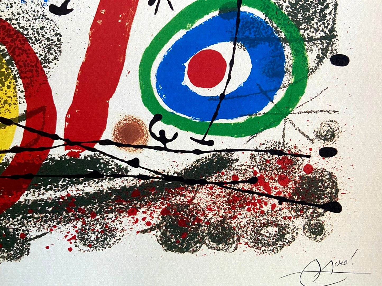 Joan Mir Lithograph Coa Maeght Hand Numbered