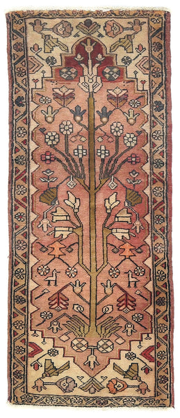 Semi Antique Serapi Oriental Rug 2X5 ft Wool