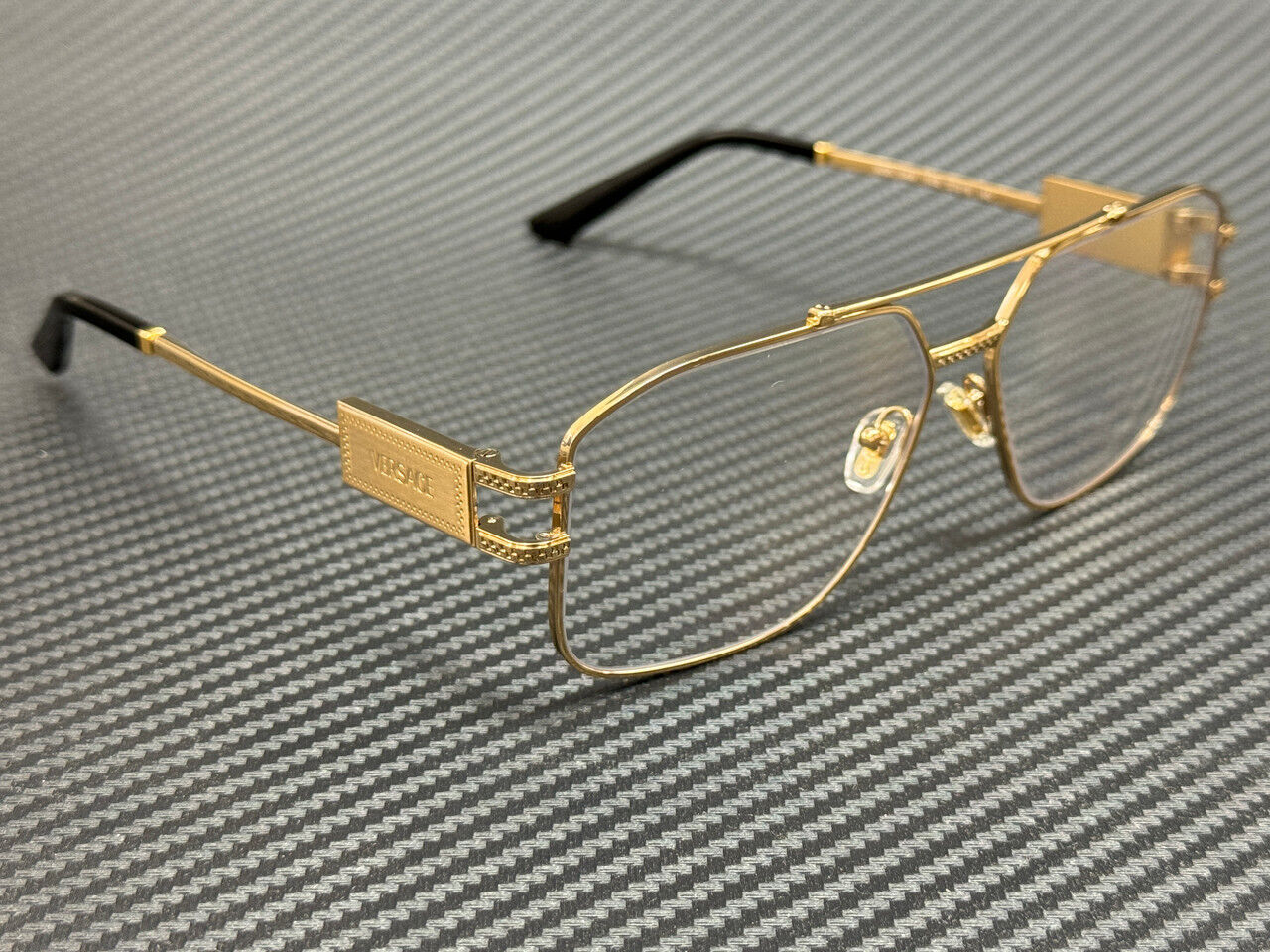 Versace Ve1302 1002 Gold Men'S 59 Mm Eyeglasses