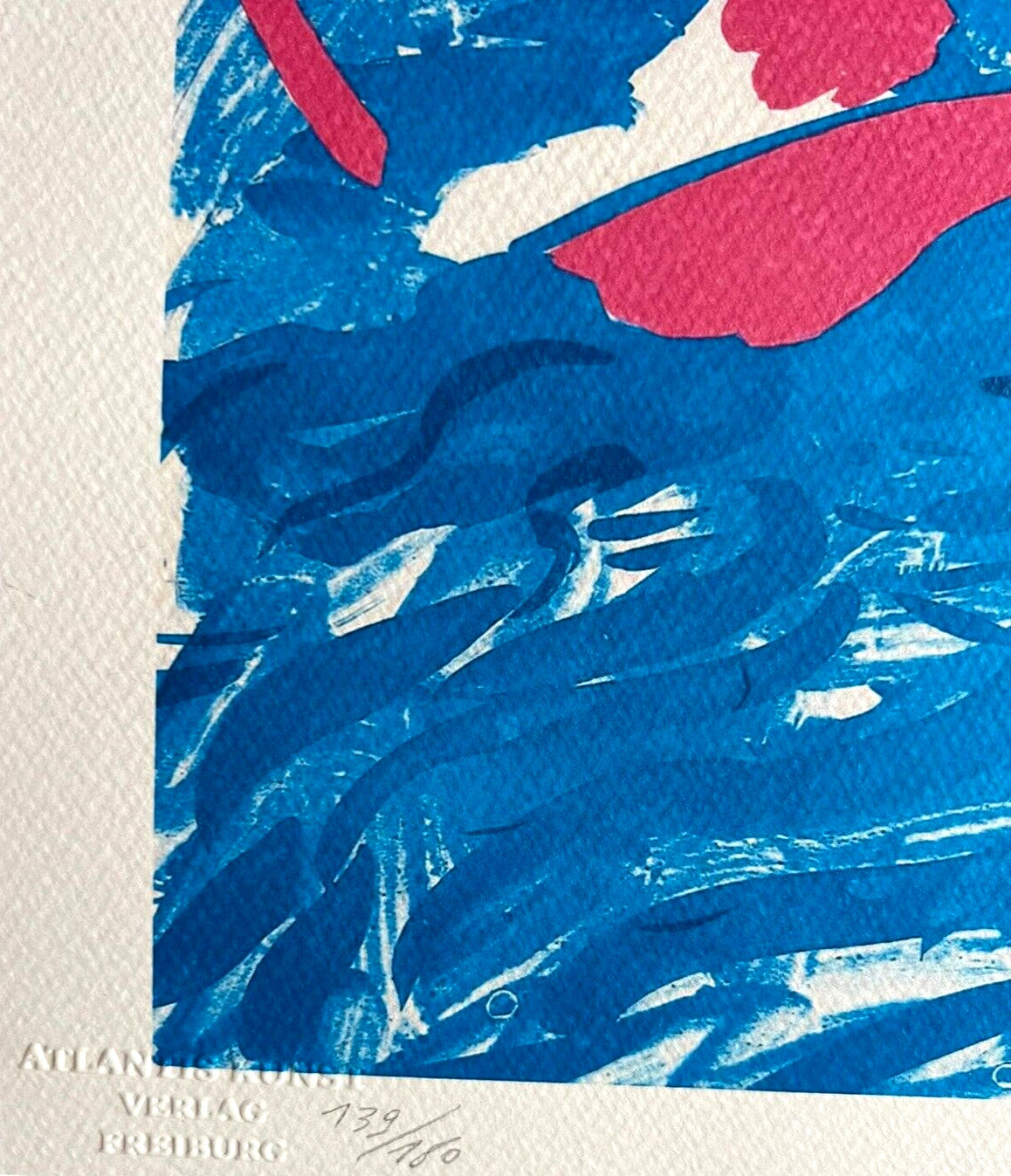 David Hockney "Swimming" Lithograph Coa Signed